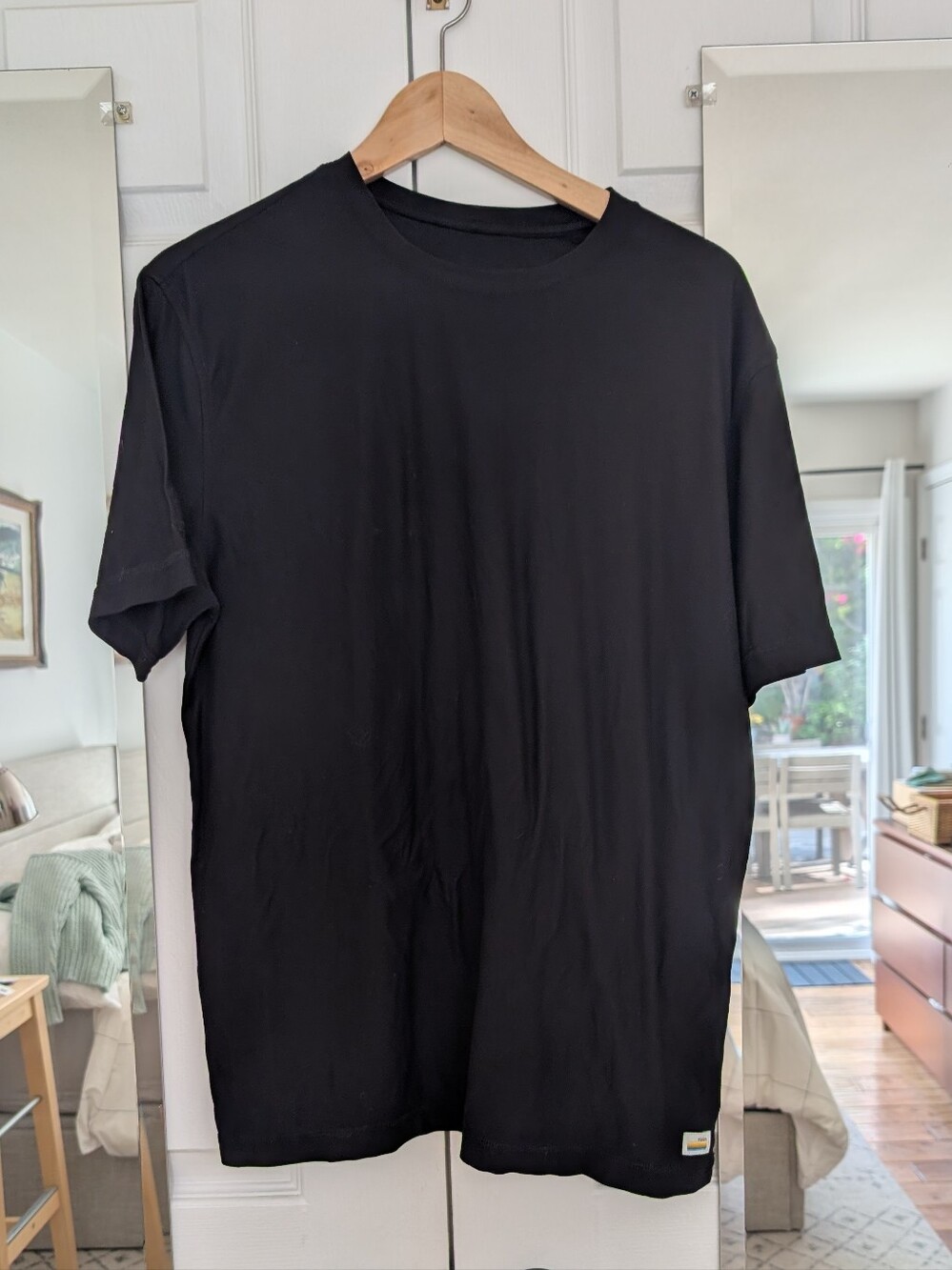 Vuori Black Short Sleeve Crew Tee